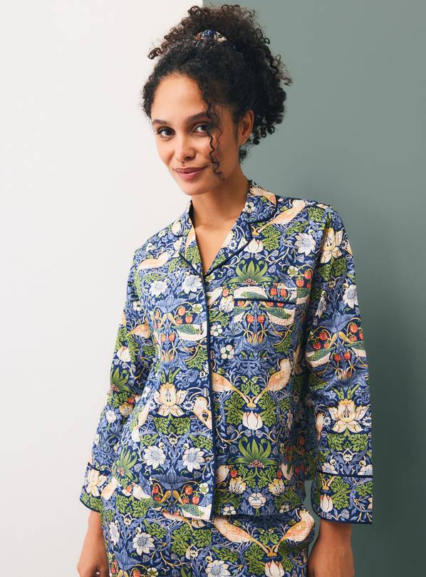 Tu x Morris & Co. Strawberry Thief Sateen Traditional Pyjamas M